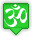 om symbol green